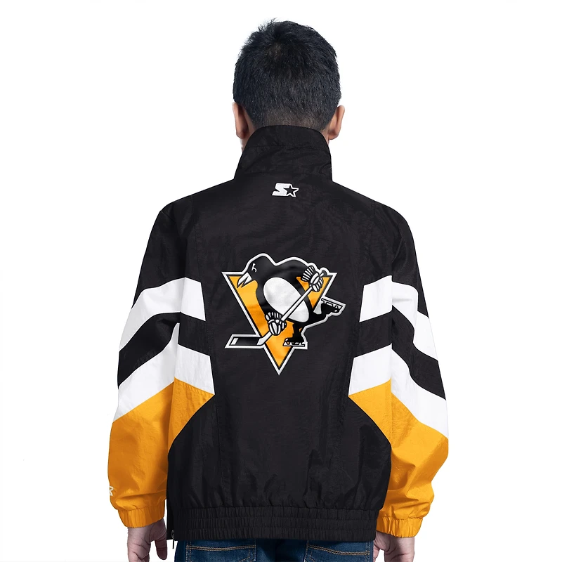 Youth Starter Black Pittsburgh Penguins Prospect Half-Zip Pullover Top