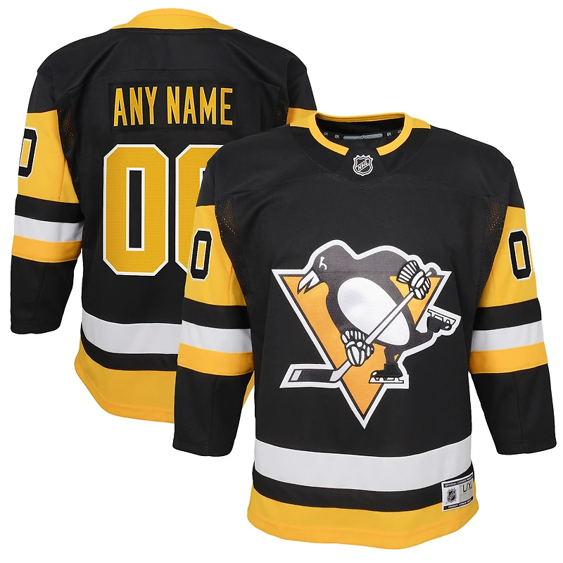 Youth Black Pittsburgh Penguins 2020/21 Home - Custom Premier Jersey