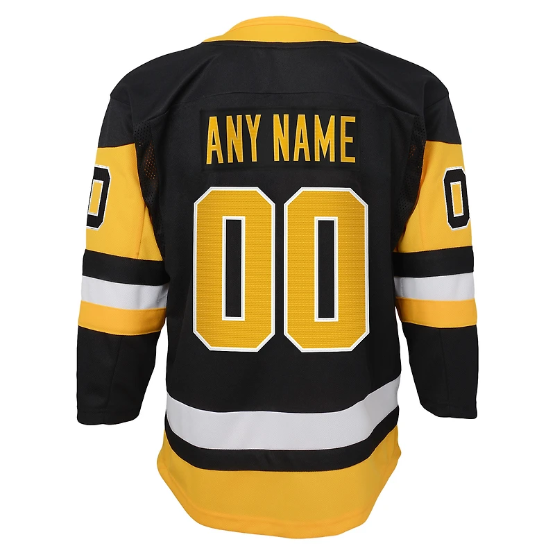Youth Black Pittsburgh Penguins 2020/21 Home - Custom Premier Jersey