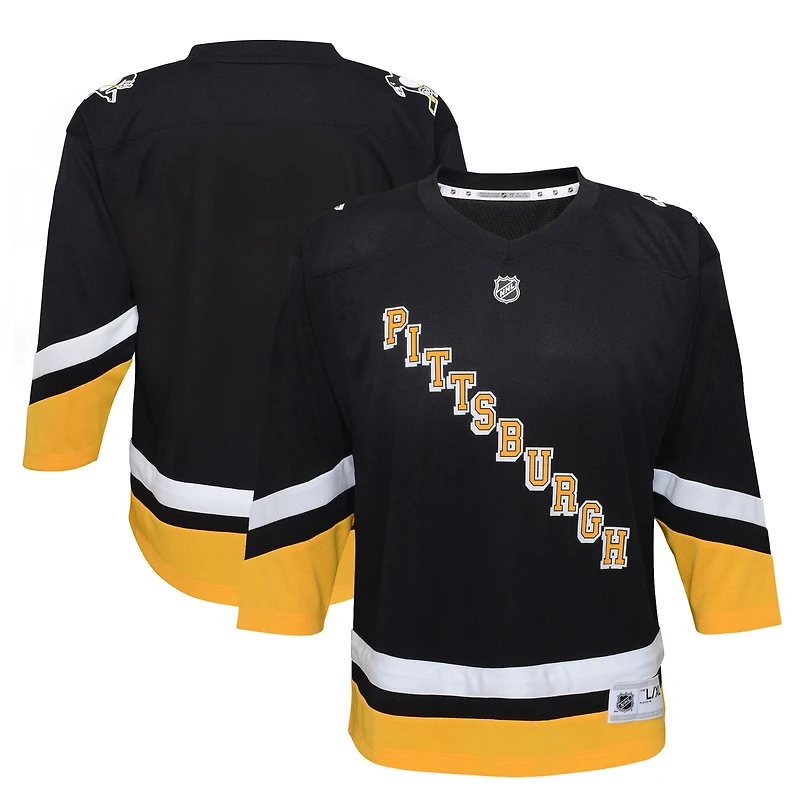 Junior remplaçant noir des Penguins de Pittsburgh 2021/22 - Réplique maillot