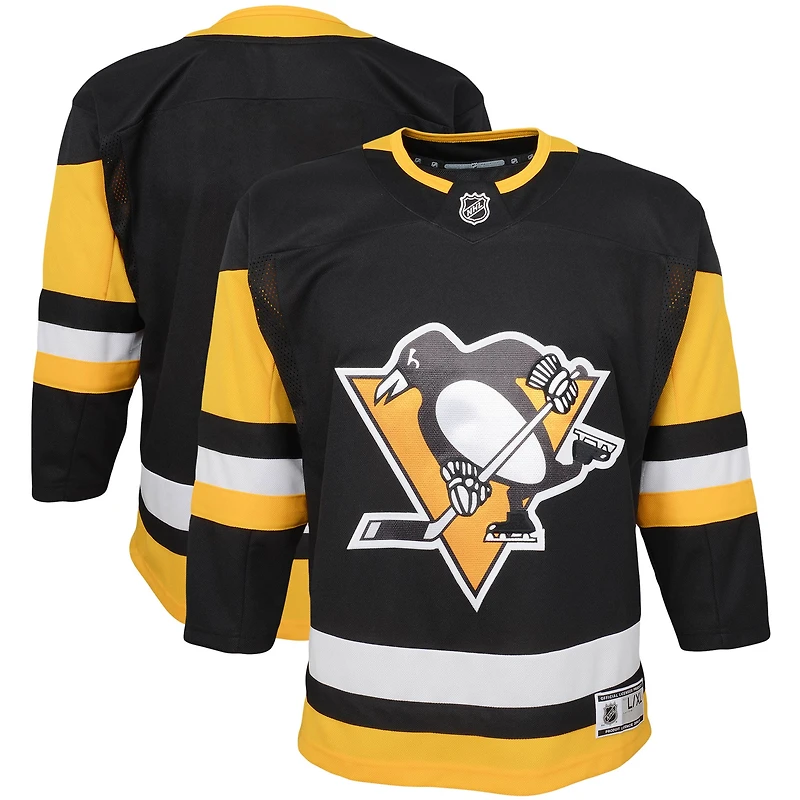 Jeunes Black Pittsburgh Penguins Domicile - Premier Jersey