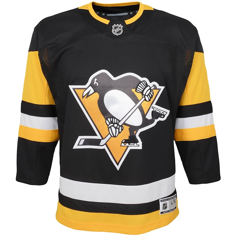 Jeunes Black Pittsburgh Penguins Domicile - Premier Jersey