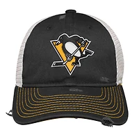 Casquette ajustable noire pour jeunes Penguins de Pittsburgh