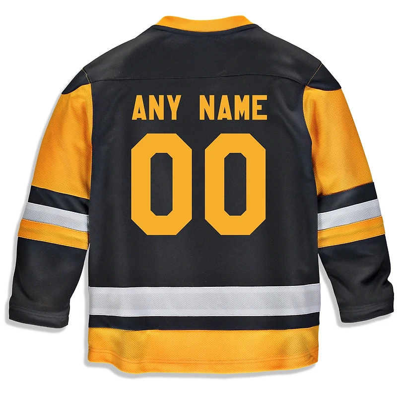 Youth Fanatics Branded Black Pittsburgh Penguins Home Replica - Maillot personnalisé
