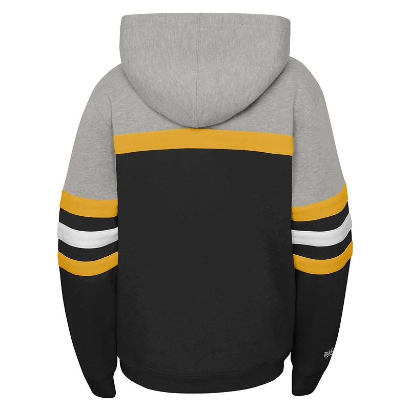 Youth Mitchell & Ness Black Pittsburgh Penguins Head Coach Pullover Hoodie