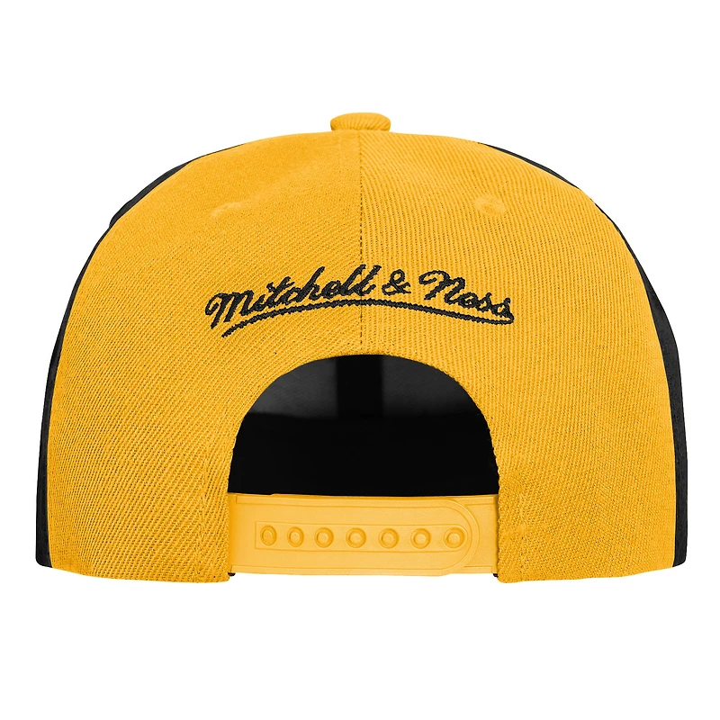 Casquette snapback Mitchell & Ness noire pour enfant, mascotte des Penguins de Pittsburgh