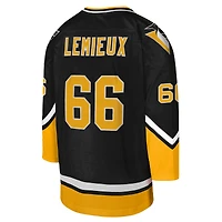 Maillot de joueur Mitchell & Ness Mario Lemieux Gold Pittsburgh Penguins 1992/93 Captain Patch Blue Line