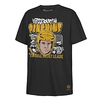T-shirt noir caricatural des Penguins de Pittsburgh pour jeunes, Mitchell & Ness et Sidney Crosby