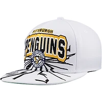 Youth Mitchell & Ness White Pittsburgh Penguins After Shock Snapback Hat