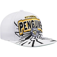 Youth Mitchell & Ness White Pittsburgh Penguins After Shock Snapback Hat