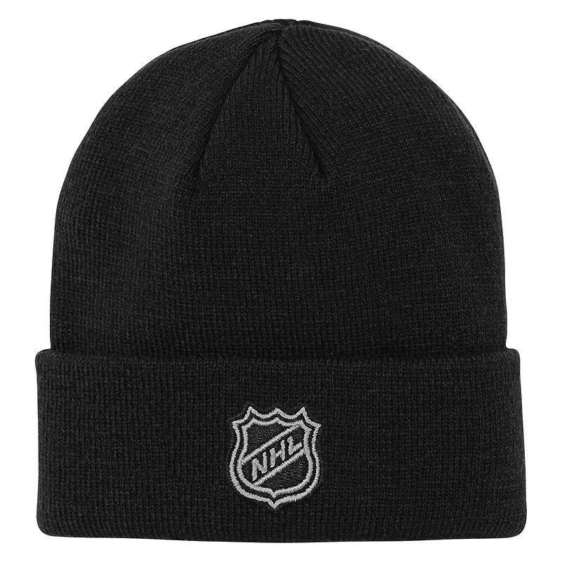 Bonnet en tricot à revers essentiel Youth Outerstuff Black Pittsburgh Penguins 2.0