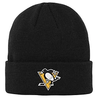 Bonnet en tricot à revers essentiel Youth Outerstuff Black Pittsburgh Penguins 2.0