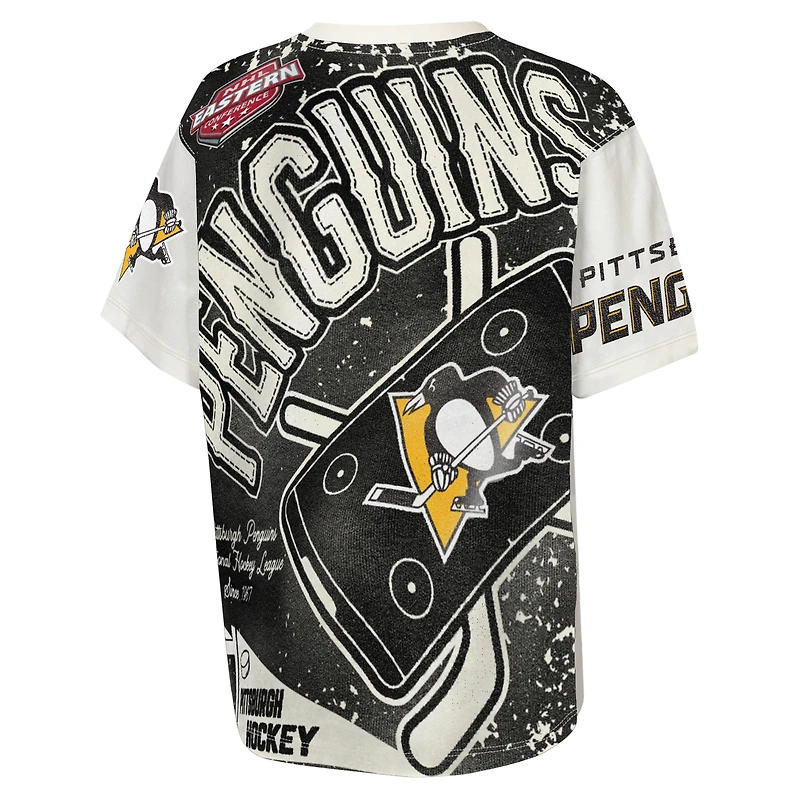 Youth Outerstuff Cream Pittsburgh Penguins Top Player T-Shirt