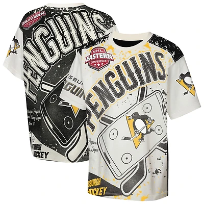 Youth Outerstuff Cream Pittsburgh Penguins Top Player T-Shirt
