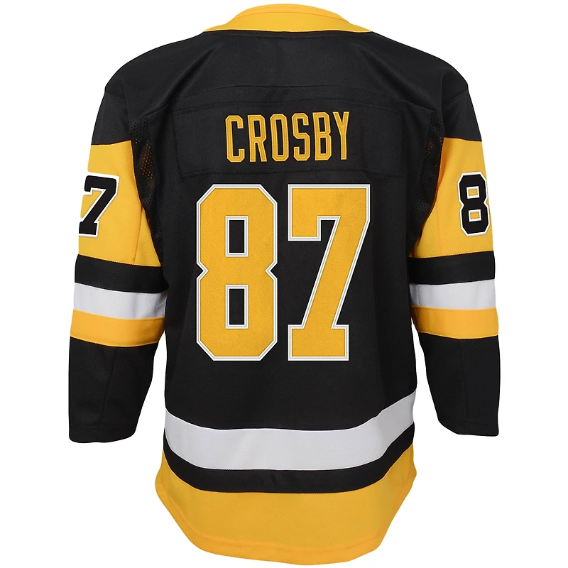 Youth Sidney Crosby Black Pittsburgh Penguins Home Premier Player - Jersey