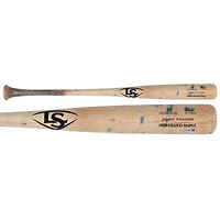 V106832 Pirate Adam Frazier Pittsburgh Pirates Match-Used Tan Louisville Slugger Broken Bat contre Miami Marlins le 10 juin 2025 Adam Frazier UNS GU BAT 45835 COLGMUEQU GUBBBT2842 #5