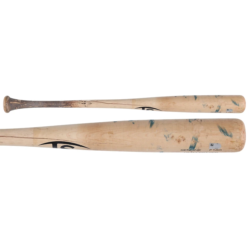 V106832 Pirate Adam Frazier Pittsburgh Pirates Match-Used Tan Louisville Slugger Broken Bat contre Miami Marlins le 10 juin 2025 Adam Frazier UNS GU BAT 45835 COLGMUEQU GUBBBT2842 #5