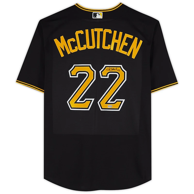 Andrew McCutchen Pittsburgh Pirates Autographed Black Nike Replica Jersey 
