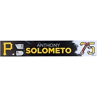 Anthony Solometo, joueur des Pirates de Pittsburgh, plaque signalétique n° 75 de l'entraînement de printemps 2025 de la MLB