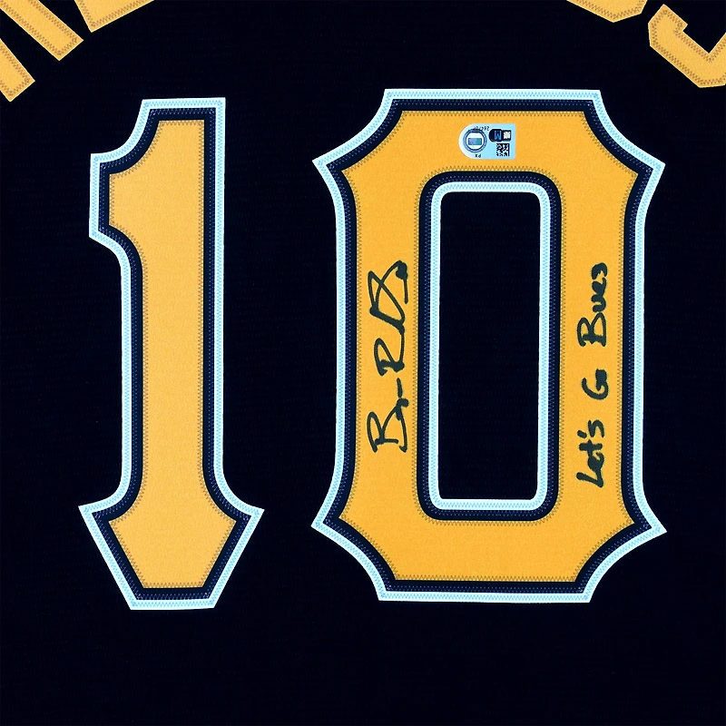 Bryan Reynolds Pittsburgh Pirates Autographed Black Nike Replica Jersey with "Let's Go Bucs!" Inscription