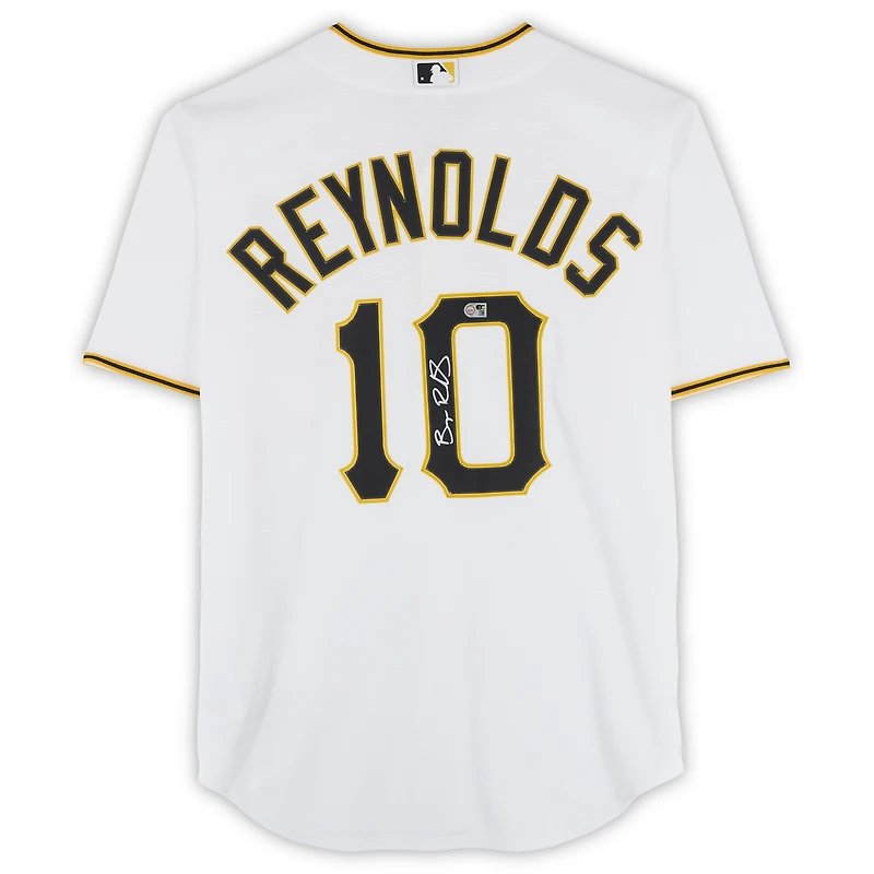 Bryan Reynolds Pittsburgh Pirates Autographed White Nike Replica Jersey