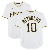 Maillot réplique blanc Nike autographié de Bryan Reynolds, des Pirates de Pittsburgh