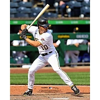 Bryan Reynolds, joueur non signé des Pirates de Pittsburgh, se prépare à frapper une photo verticale