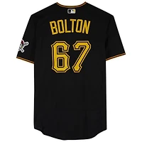 Maillot noir n° 67 de Cody Bolton des Pirates de Pittsburgh contre les Nationals de Washington le 29 avril 2023 - Deuxième match du programme double - Début en MLB