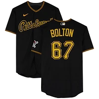 Maillot noir n° 67 de Cody Bolton des Pirates de Pittsburgh contre les Nationals de Washington le 29 avril 2023 - Deuxième match du programme double - Début en MLB