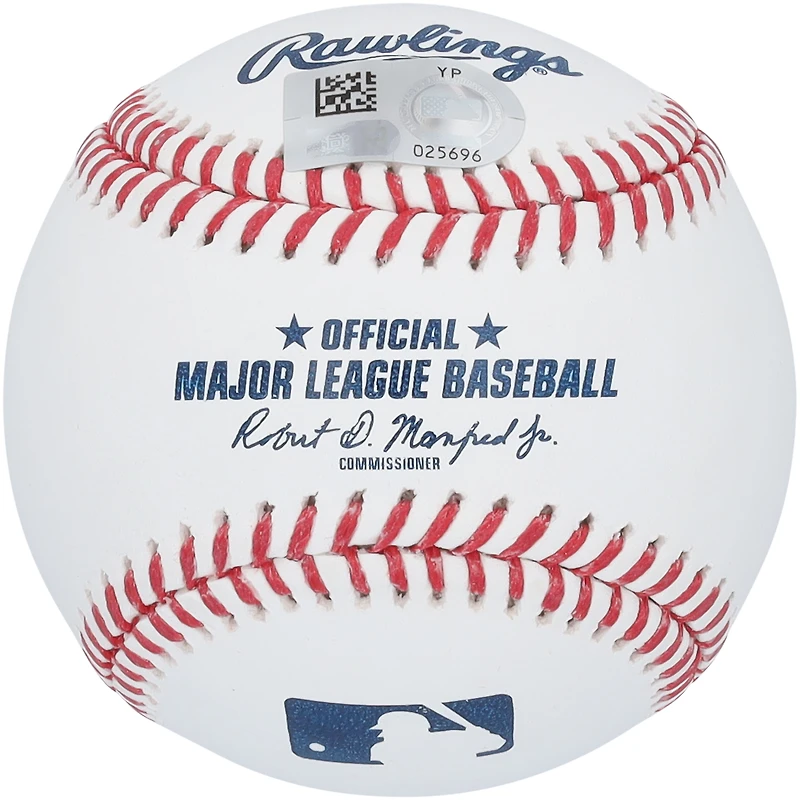 Baseball autographié par Endy Rodriguez des Pirates de Pittsburgh avec l'inscription « Raise It! »