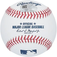 Baseball autographié par Endy Rodriguez des Pirates de Pittsburgh avec l'inscription « Raise It! »