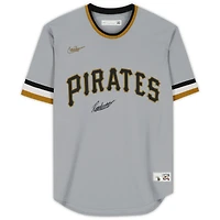 Maillot réplique Nike gris autographié par Endy Rodriguez des Pirates de Pittsburgh - Signé sur le devant