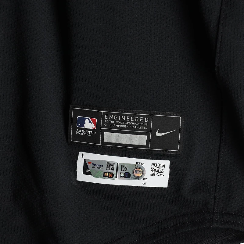 Maillot Nike noir n° 48 des Pirates de Pittsburgh d'Enmanuel Valdez, saison 2025 de la MLB
