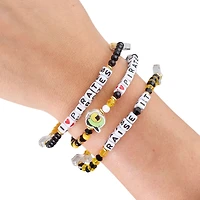 Lot de 3 bracelets d'amitié FOCO des Pirates de Pittsburgh