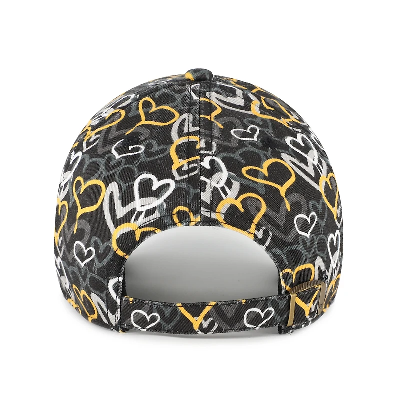 Casquette ajustable « 47 Black Pittsburgh Pirates Mural Clean Up » pour jeunes filles