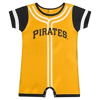 Infant Gold Pittsburgh Pirates Fast Pitch Romper