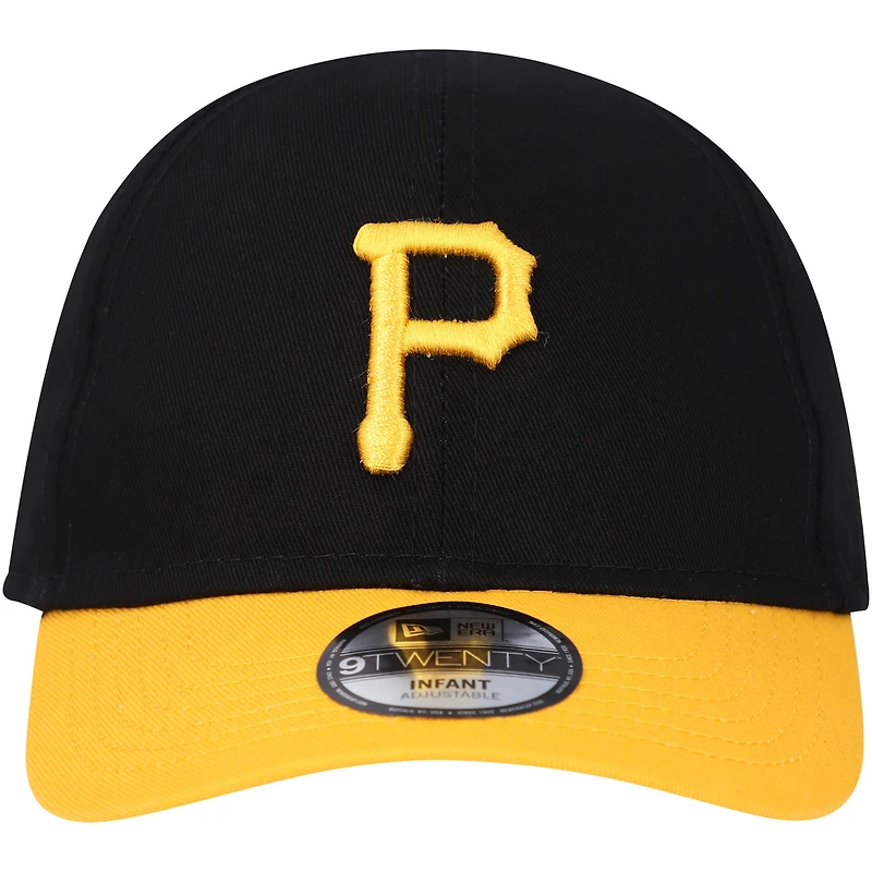 Casquette New Era Pittsburgh Pirates Team Color My First 9TWENTY Flex noire pour bébé