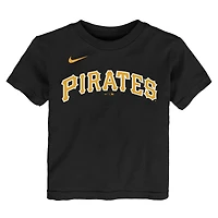 T-shirt bébé Nike Paul Skenes noir Pittsburgh Pirates avec nom et numéro