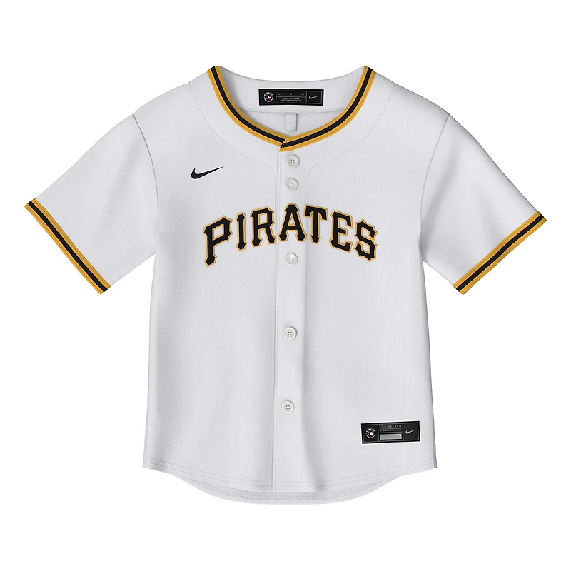 Maillot Nike Paul Skenes pour enfant, réplique à domicile des Pirates de Pittsburgh, blanc