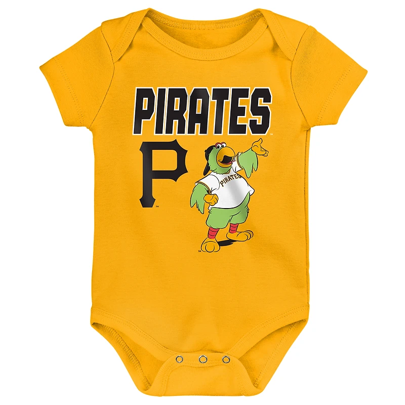 Infant Outerstuff Pittsburgh Pirates Home Plate 3-Piece Bodysuit Set