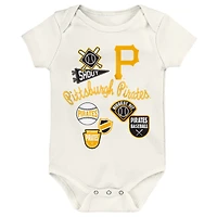 Infant Outerstuff Pittsburgh Pirates Home Plate 3-Piece Bodysuit Set