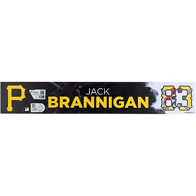 Jack Brannigan, joueur des Pirates de Pittsburgh, plaque signalétique n° 83 de l'entraînement de printemps 2025 de la MLB
