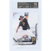 Carte Jared Jones Pittsburgh Pirates 2025 Topps Now Road to Opening Day Black Label #OD-239, authentifiée BGS, note 10/10/10/10