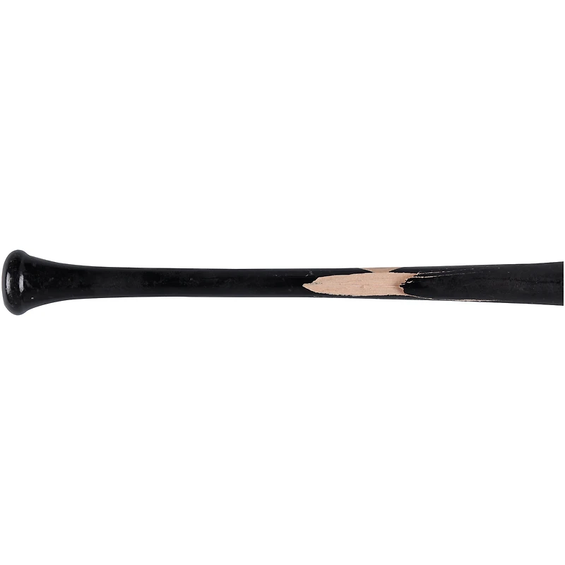 Jared Triolo Pittsburgh Pirates Game-Used Black Old Hickory Broken Bat vs. Chicago Cubs on September 2, 2024