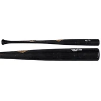 Batte de baseball cassée en vieux hickory noire de Jared Triolo des Pirates de Pittsburgh contre les Yankees de New York le 28 septembre 2024