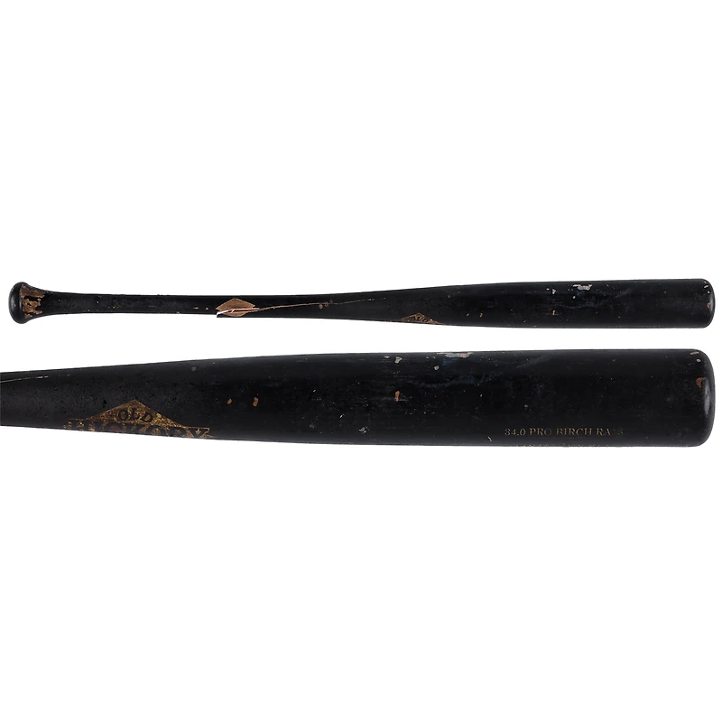 Jared Triolo Pittsburgh Pirates Game-Used Black Old Hickory Broken Bat vs. St. Louis Cardinals on September 16, 2024 - Single