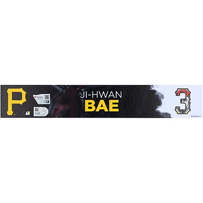 Ji-Hwan Bae, joueur des Pirates de Pittsburgh, plaque signalétique noire n° 3, lors de l'entraînement de printemps pendant la saison 2025 de la MLB