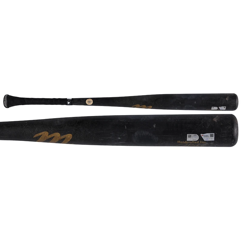 Joey Bart Pittsburgh Pirates Game-Used Black Marucci Broken Bat vs. Cincinnati Reds on September 20, 2024