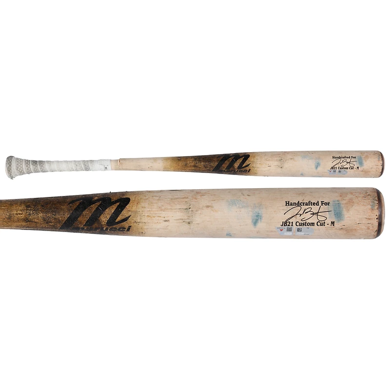 Joey Bart, batte cassée de Tan Marucci, Pirates de Pittsburgh, utilisée lors du match contre les Mets de New York, le 13 mai 2025