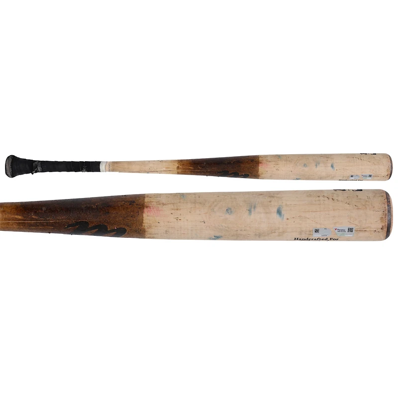 Joey Bart, batte cassée de Tan Marucci, Pirates de Pittsburgh, utilisée lors du match contre les Yankees de New York, le 6 avril 2025